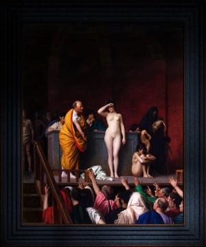 Slave Market in Ancient Rome by Jean-Leon Gerome Old Masters Fine Art Reproduction